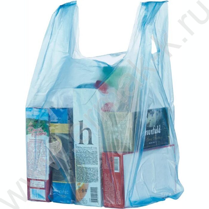 Пакет-майка ПНД 30+18*55 15мкр цветной | Фото 8