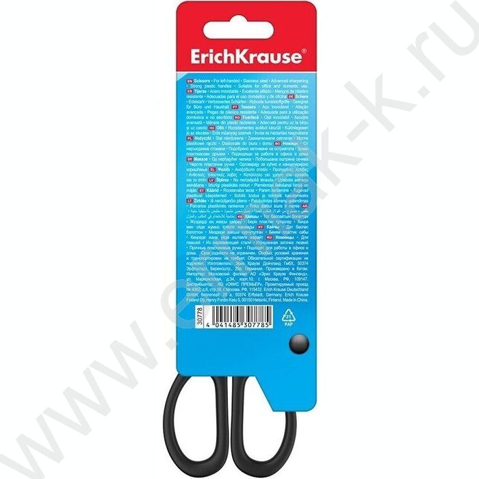 Ножницы для левшей 17см Standard чёрные /европодвес | Фото 3