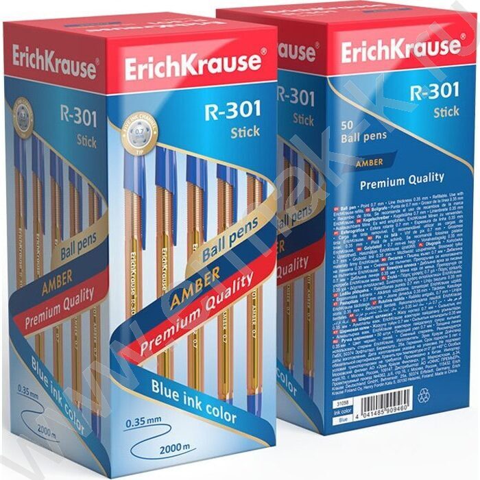Ручка шар R-301 Stick Amber 0,7мм, синяя | Фото 3