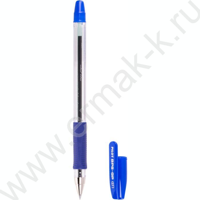 Ручка шар Pilot BPS синяя 0,5мм с резин.держателем | Фото 1