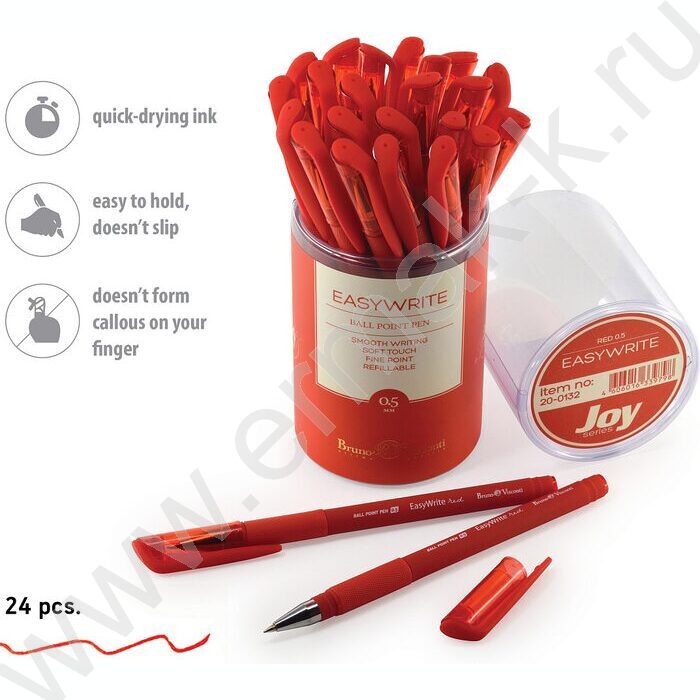 Ручка шар EasyWrite.Joy красная 0,5мм | Фото 4