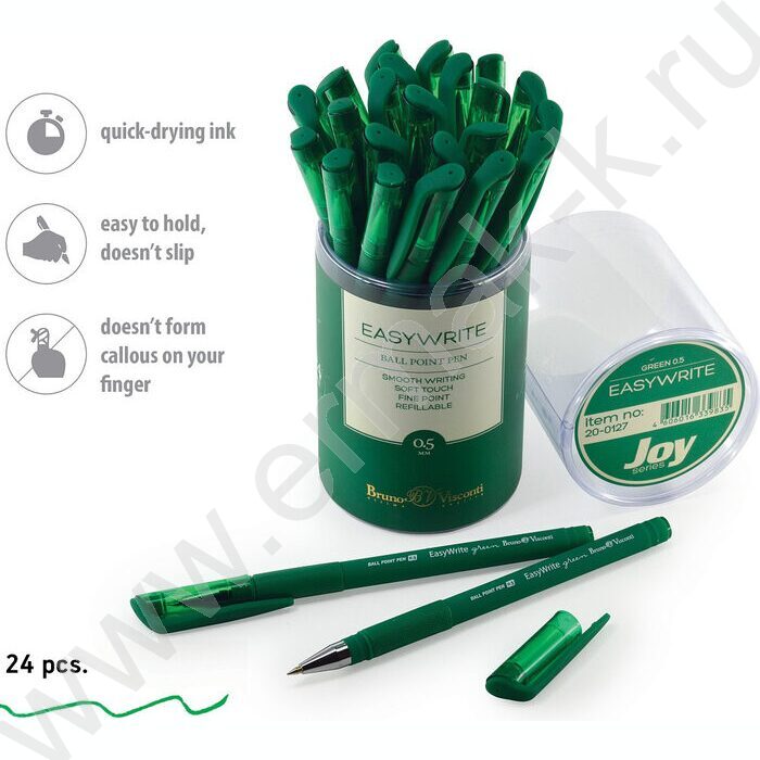 Ручка шар EasyWrite.Joy зеленая 0,5мм | Фото 4