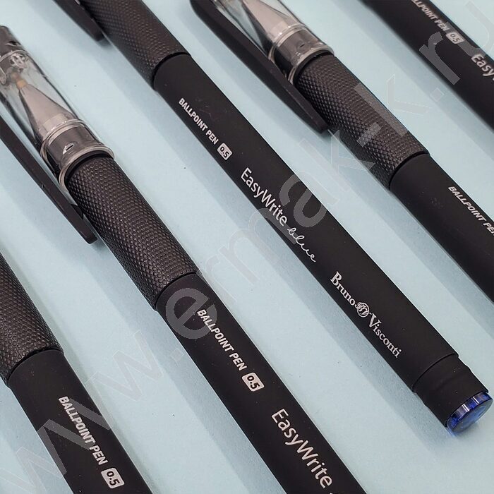 Ручка шар EasyWrite.Black черная 0,5мм /антискольз.корпус/резин.держатель/ | Фото 6