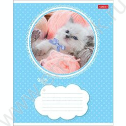 Тетрадь  18л линейка "Котята" 5видов | Фото 4