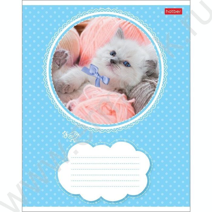 Тетрадь  18л линейка "Котята" 5видов | Фото 4