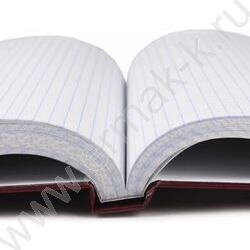 Книга Учёта 196л клетка тв.обл.офсет бордо | Фото 3