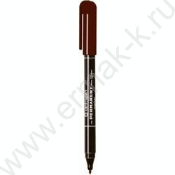 Маркер перм. /коричневый/ 1мм круг | Фото 1