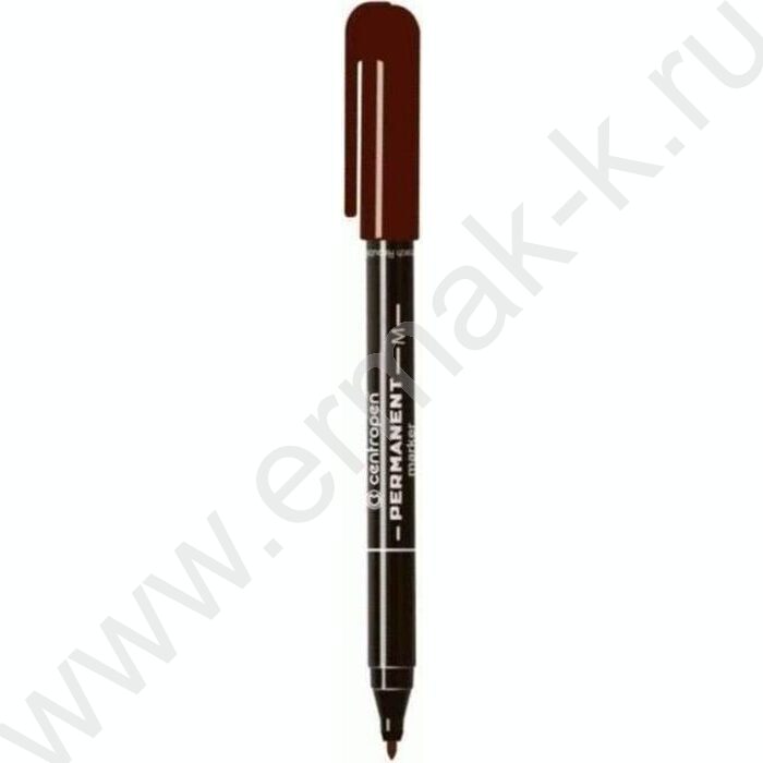 Маркер перм. /коричневый/ 1мм круг | Фото 1
