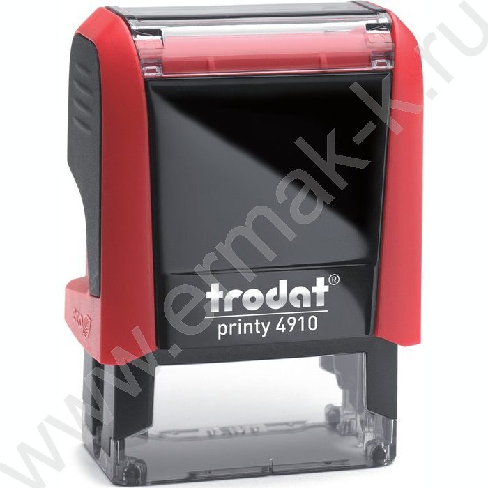 Оснастка автомат для штампа 26*9мм,пластик /красная | Фото 1