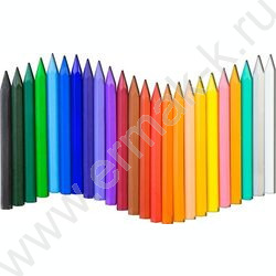 Мелки восковые 24цв ZOO /шестигранные/ европодвес | Фото 2