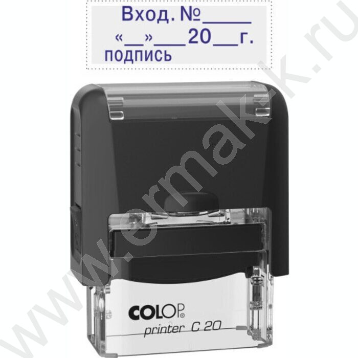 Штамп автомат "Входящий №.Подпись.Дата",пластик | Фото 1