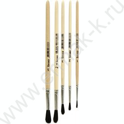 Кисть набор  5шт /белка №1,№2,№3,№4,№5/ европодвес | Фото 2