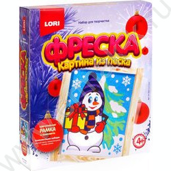 Набор д/творчества Фреска. Картина из песка "Снеговик" | Фото 1