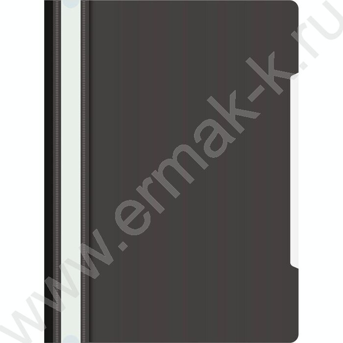 Скоросшиватель пл черный прозрач.верх.лист | Фото 1