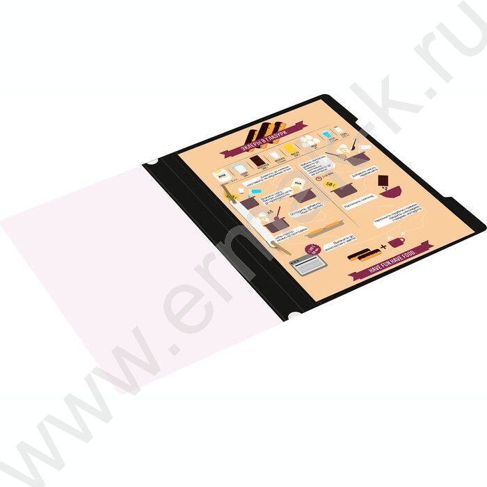 Скоросшиватель пл черный прозрач.верх.лист | Фото 6