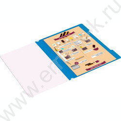 Скоросшиватель пл синий прозрач.верх.лист | Фото 6