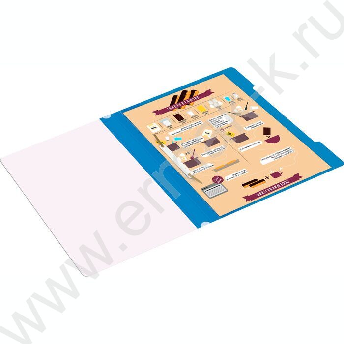 Скоросшиватель пл синий прозрач.верх.лист | Фото 6