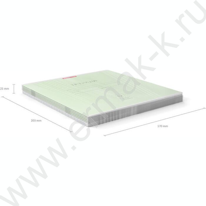 Тетрадь  12л линейка косая "Классика" зеленый | Фото 5