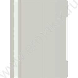 Скоросшиватель пл серый прозрач.верх.лист | Фото 1