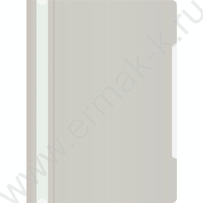 Скоросшиватель пл серый прозрач.верх.лист | Фото 1