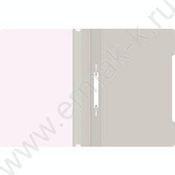 Скоросшиватель пл серый прозрач.верх.лист | Фото 3