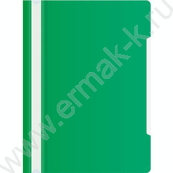Скоросшиватель пл зеленый прозрач.верх.лист | Фото 1