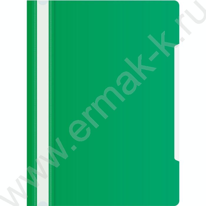 Скоросшиватель пл зеленый прозрач.верх.лист | Фото 1