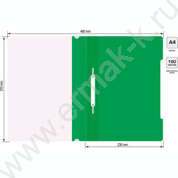 Скоросшиватель пл зеленый прозрач.верх.лист | Фото 5