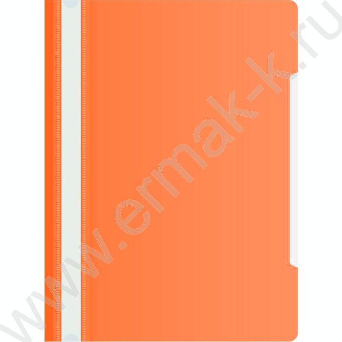 Скоросшиватель пл оранжевый прозрач.верх.лист | Фото 1