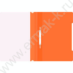 Скоросшиватель пл оранжевый прозрач.верх.лист | Фото 3