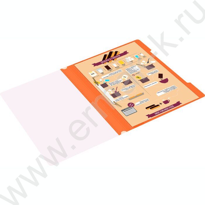 Скоросшиватель пл оранжевый прозрач.верх.лист | Фото 6