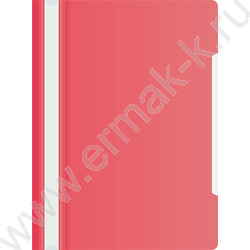 Скоросшиватель пл малиновый прозрач.верх.лист | Фото 1