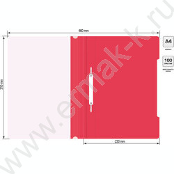 Скоросшиватель пл малиновый прозрач.верх.лист | Фото 5