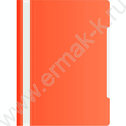 Скоросшиватель пл красный прозрач.верх.лист | Фото 1