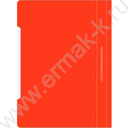 Скоросшиватель пл красный прозрач.верх.лист | Фото 2