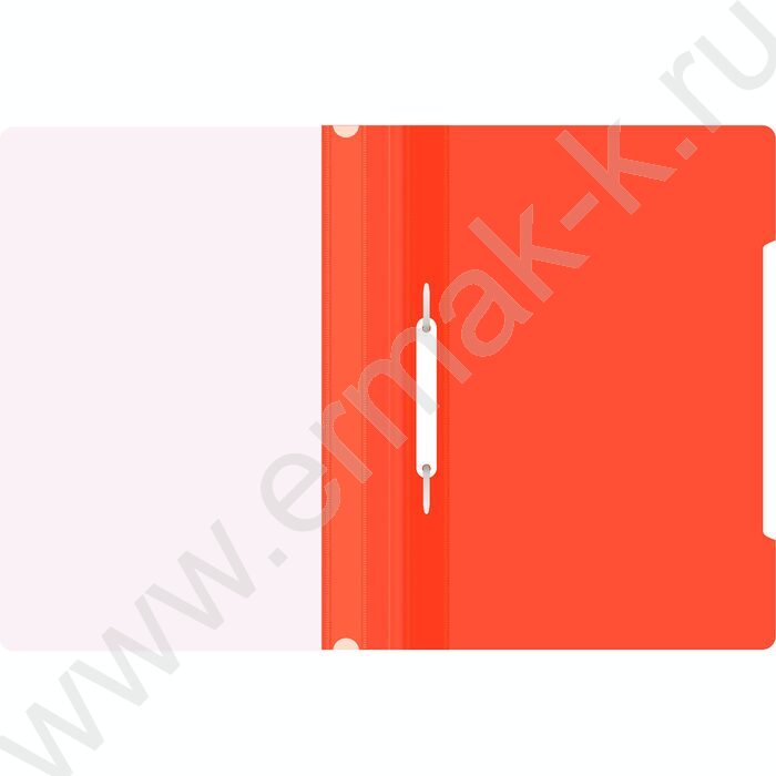 Скоросшиватель пл красный прозрач.верх.лист | Фото 3