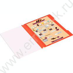 Скоросшиватель пл красный прозрач.верх.лист | Фото 6