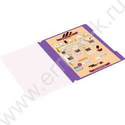 Скоросшиватель пл фиолетовый прозрач.верх.лист | Фото 6