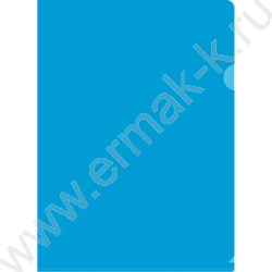 Папка уголок А4 Economy синий тисненый 0,10мм | Фото 1