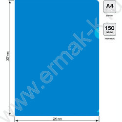 Папка уголок А4 синий 0,15мм | Фото 3