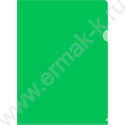 Папка уголок А4 зеленый 0,15мм | Фото 1