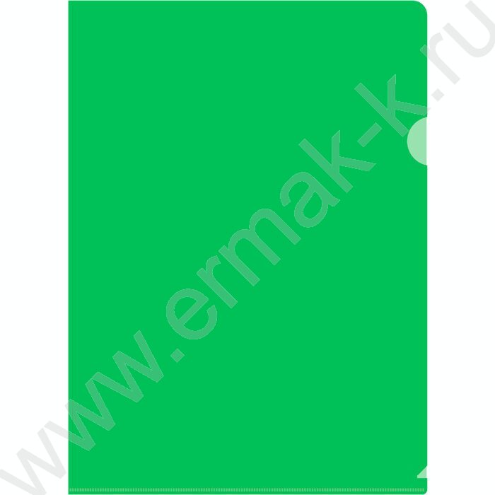 Папка уголок А4 зеленый 0,15мм | Фото 1