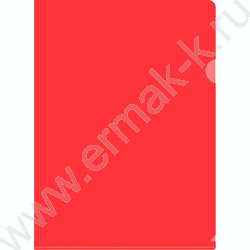 Папка уголок А4 красный 0,15мм | Фото 1
