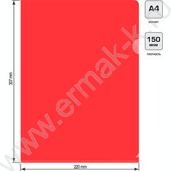 Папка уголок А4 красный 0,15мм | Фото 3