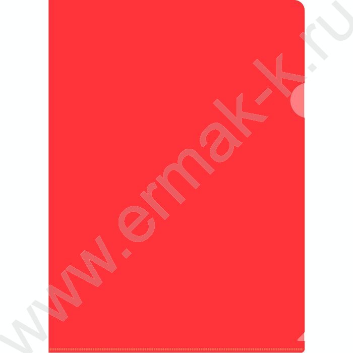 Папка уголок А4 красный 0,18мм | Фото 1