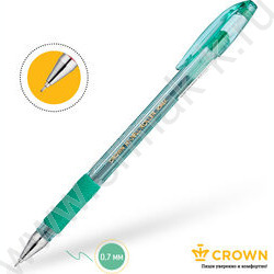 Ручка гелевая зеленая 0,7мм /игла/резин.держатель/ "Hi-Jell Needle Grip" | Фото 4