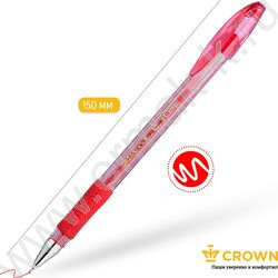 Ручка гелевая красная 0,7мм /игла/резин.держатель/ "Hi-Jell Needle Grip" | Фото 3