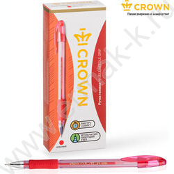 Ручка гелевая красная 0,7мм /игла/резин.держатель/ "Hi-Jell Needle Grip" | Фото 6