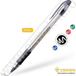 Ручка гелевая черная 0,7мм /игла/резин.держатель/ "Hi-Jell Needle Grip" | Фото 2