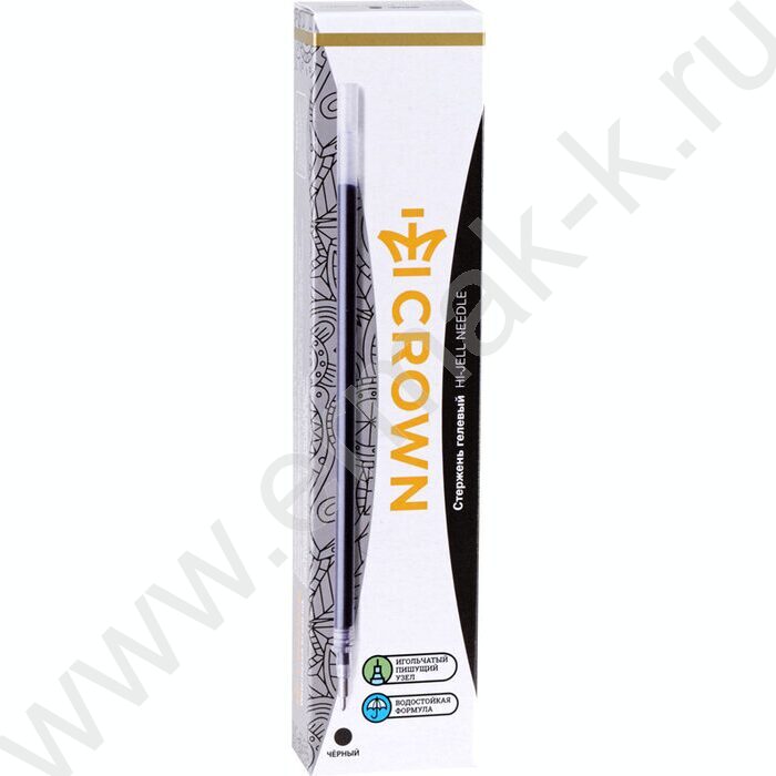 Стержень гел. черный 138мм, 0,7мм /игла/ "Hi-Jell Needle" | Фото 2